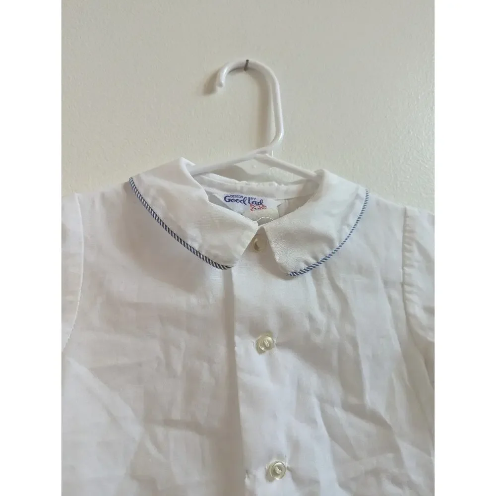 Vtg Goodlad of Philadelphia 2T Button Down Shirt Boys Preppy